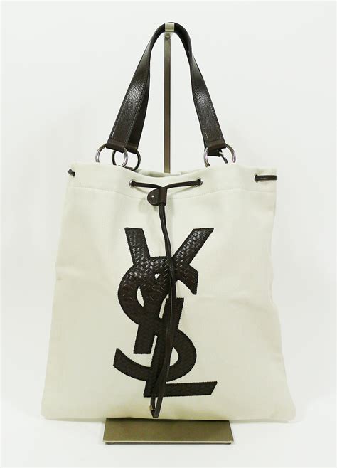 yves saint laurent canvas tote